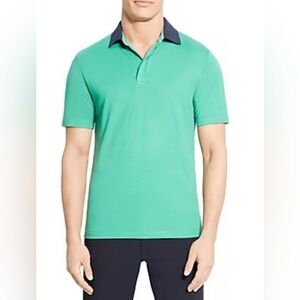 Theory Men’s Kayser Modal Jersey Polo Jade‎ green Medium NWT
